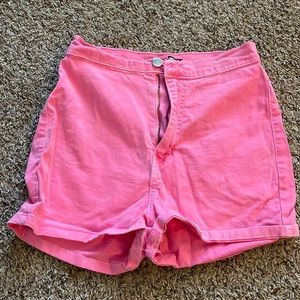 Size 7 neon pink shorts from FN 💗